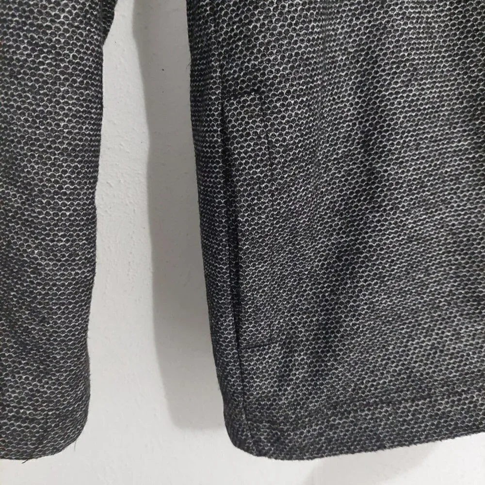 ORVIS Sweater Jacket Mens Medium Sherpa Fleece Lined 1/4 Zip Pullover Gray Black